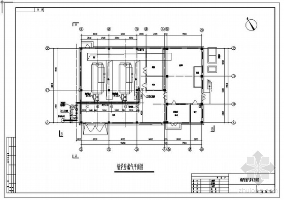 工厂蒸汽锅炉房资料下载-工厂锅炉房燃气管道图