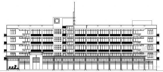 中学综合教学楼建筑设计图资料下载-某四层中学综合教学楼建筑方案图
