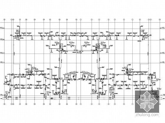 [山东]奥体中心暖通空调设计全套施工图90张(国家特大体育建筑群)-B区空调水系统图