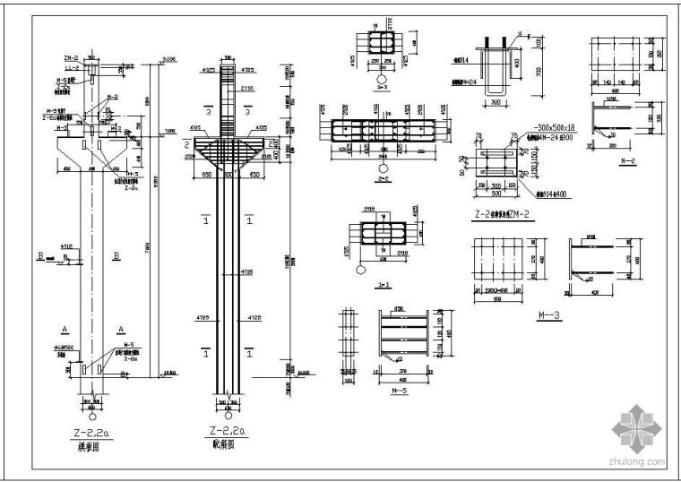 某全套钢筋混凝土排架厂房建筑结构图_4