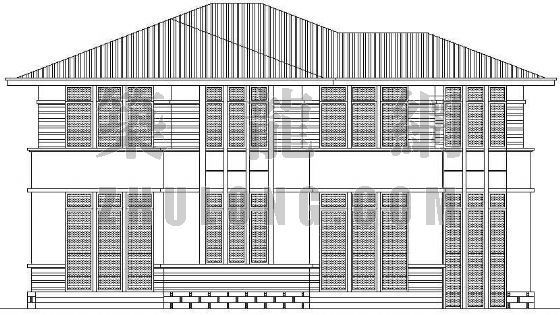 苏州中式别墅建筑设计方案资料下载-某别墅建筑设计方案 （9）