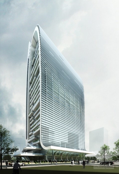 [浙江]25层企业办公楼建筑方案文本(含cad)