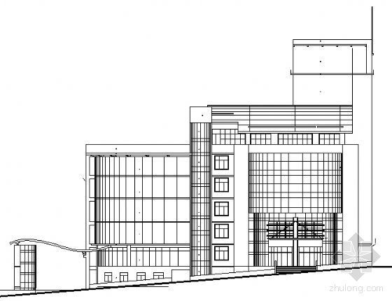 医院建筑施工图节点资料下载-西南医院商业用楼建筑施工图