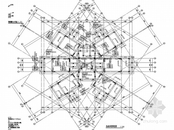 框剪结构别墅基础资料下载-五层框剪结构高管公寓结构图（2014年5月出图）