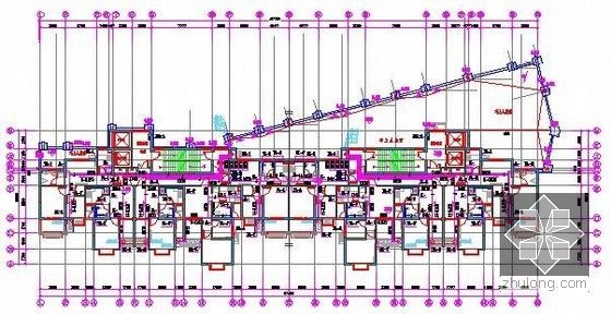 [安徽]安置房项目建筑安装工程预算书(含图纸EZB格式)-三层给排水及消防平面图