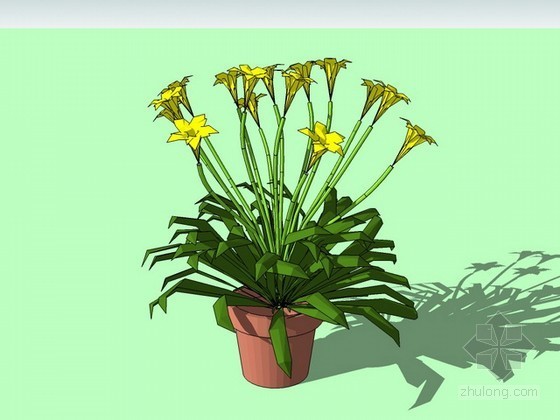 植物花su模型资料下载-花sketchup模型下载