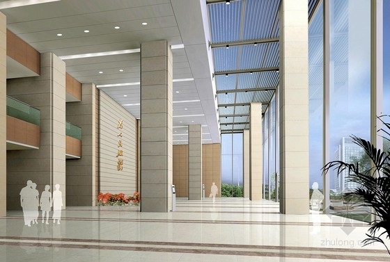 室内设计福建资料下载-[福建]行政中心现代办公大楼室内设计方案