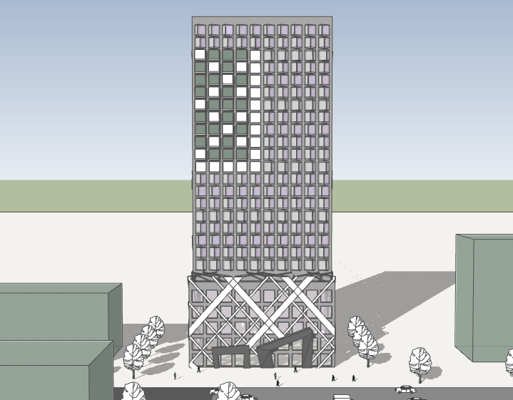 山体城市建筑模型su资料下载-城市酒店建筑SU模型合辑（3）