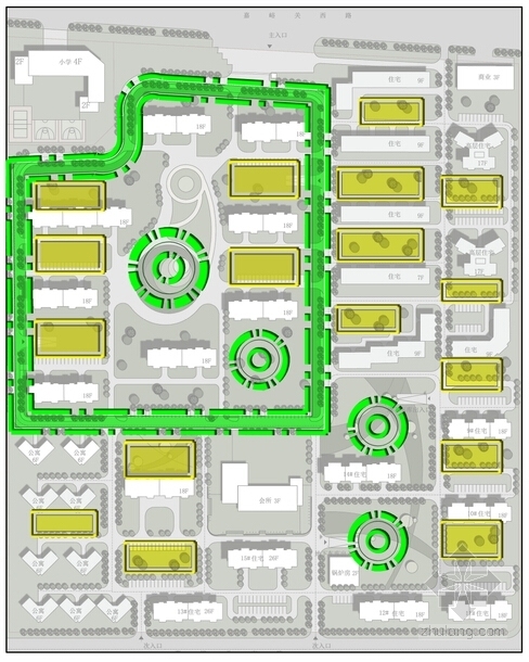 [兰州]知名大学校园校区规划设计方案文本-知名大学校园校区规划分析图