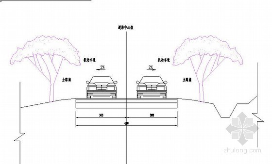 [湖南]四级公路大修工程量清单实例（含详细图纸 招标文件）-标准横断面 