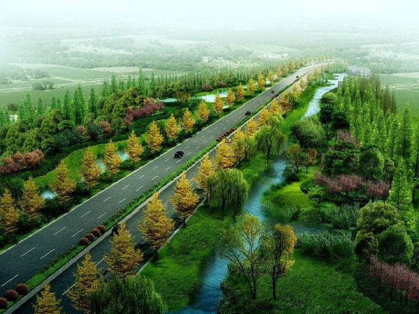园林绿化计划资料下载-市政道路园林绿化/路灯/交通标志施工方案