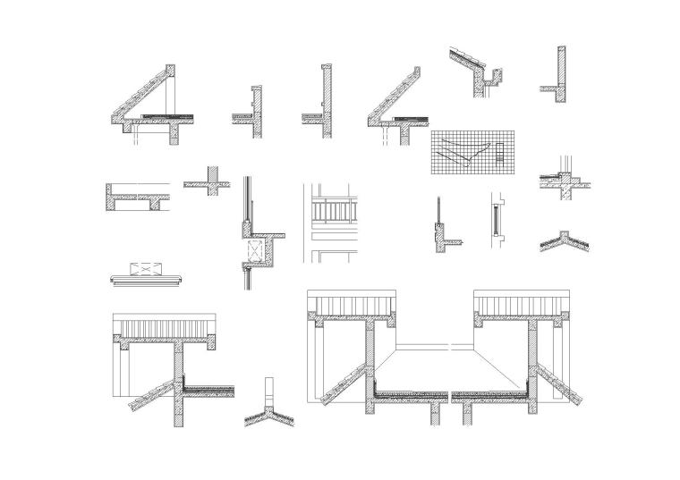 [福建]永安居住建筑设计整套施工图与节能报告书（CAD+文本）-节点大样