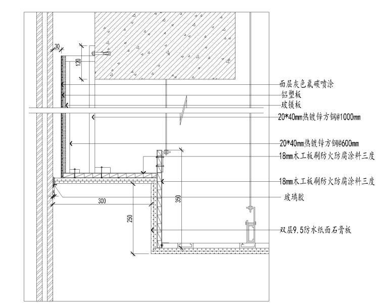 石材幕墙防雷节点图资料下载-石材暗门及其他节点图