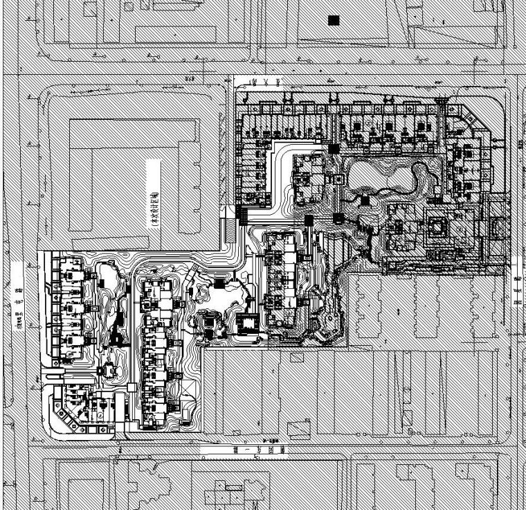 景墙图纸cad资料下载-[北京]保利东郡居住区北区部分图纸施工图设计（CAD）
