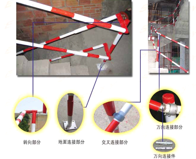 [宁夏]建筑施工现场安全质量标准化管理实施指南-楼梯防护栏杆
