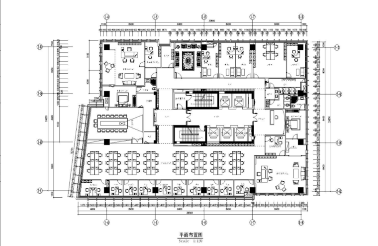 乡镇卫生院检验室图纸资料下载-某现代风格房地产有限公司办公室施工图（含78张图纸）