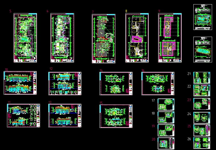 [成都]知名地产太古里大型商业综合体建筑CAD施工图/方案/实景合集-附件预览图3