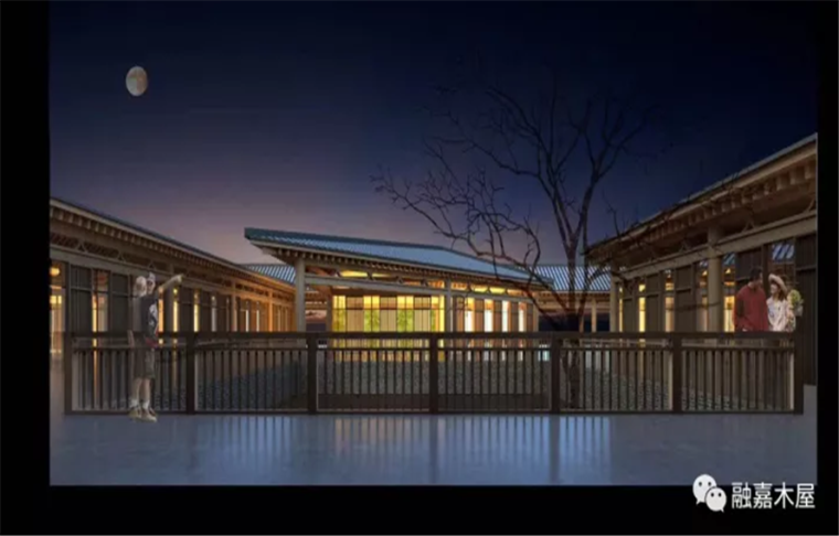 韩国木结构餐厅装修案例资料下载-四川云阳四方井码头城市规划木结构建筑