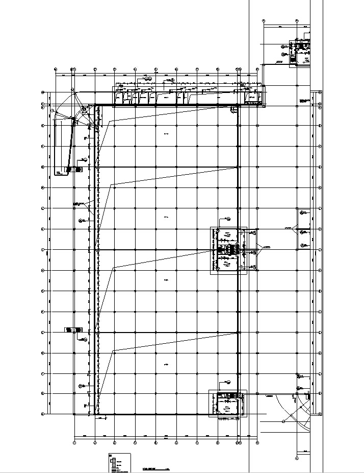 [四川]知名地产多层框架结构办公及仓库建筑施工图（含全专业）-知名地产多层框架结构办公及仓库建筑平面图