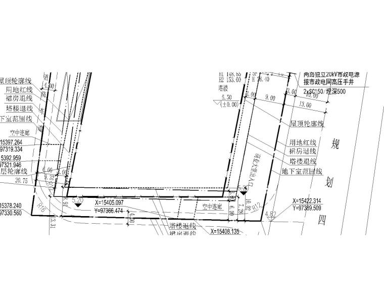 高压电力电缆线资料下载-深圳超高层办公大楼电气施工图