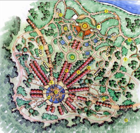湖南文化公园设计资料下载-[成都]文化公园景观规划方案