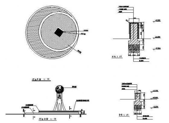 某广场花坛施工图-4