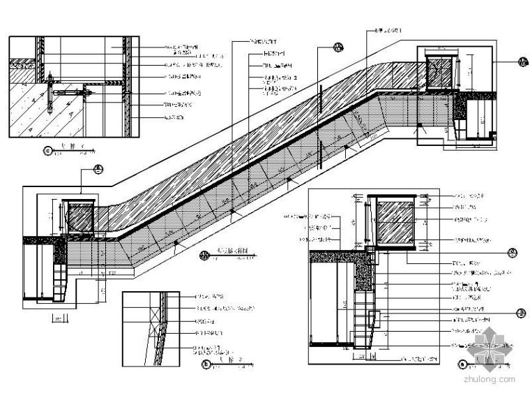 一层商业建筑模型资料下载-商场一层扶梯详图