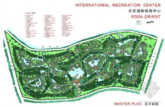 国际中心景观设计方案资料下载-北京国际休闲中心景观设计方案