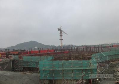 [上海]五星级“深坑酒店”建筑设计及施工过程解密-裙房施工情况 