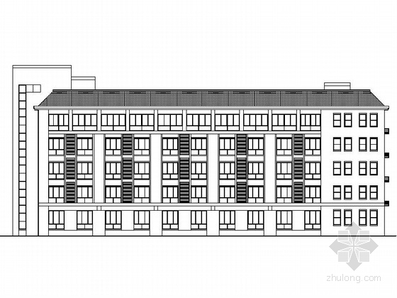 福利院设计施工图资料下载-[德州]某儿童福利院五层公寓建筑施工图