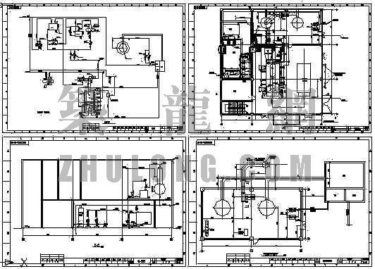 蒸汽锅炉房平面图资料下载-2x6T蒸汽锅炉工艺图