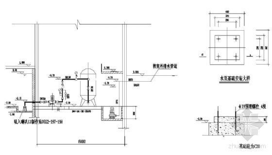 工程用消防泵资料下载-某消防泵房详图