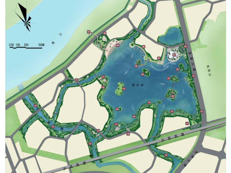 城市生态水景公园方案设计资料下载-[湖南]生态健康公园湿地景观概念方案设计