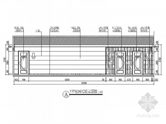 [四川]中式古香古韵特色茶楼室内装修施工图-中式古香古韵特色茶楼室内装修施工图立面图