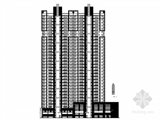 小区施工图+设计规范整理-[福建]现代风格高层住宅区安置房建筑施工图（含小区所有楼栋）