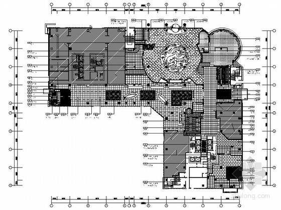 中式饭店门头CAD图资料下载-[江苏]中台合资五星大饭店全套设计CAD施工图（含效果）