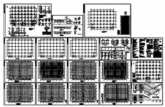 二层框架厂房结构图资料下载-某六层框架厂房结构图