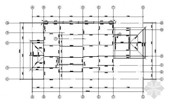 别墅楼板钢结构图资料下载-某钢结构别墅建筑结构图纸