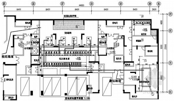 医院高低压电气主接线图资料下载-某工程高低压系统图