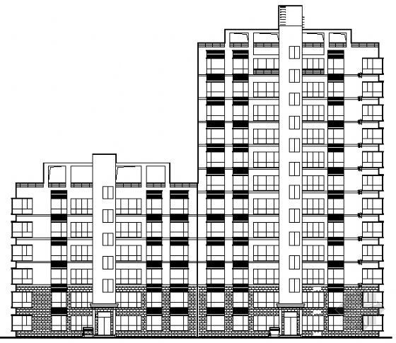 小高层住宅概念方案文本资料下载-江苏小高层住宅图