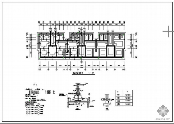 7层古建住宅设计资料下载-某7层砖混住宅结构图
