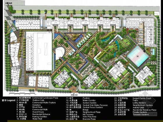 温泉小区概念方案资料下载-[北京]小区景观概念设计方案