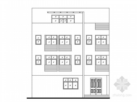一层七间住宅施工图效果图资料下载-某四层独栋住宅建筑施工图（含效果图）