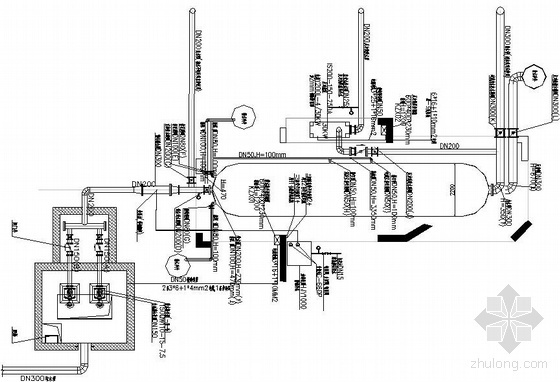 洗浴池剖面图资料下载-珠江净水处理工程图