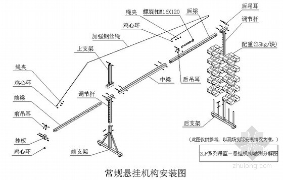 [江苏]高层商业楼装修用电动吊篮架设方案（ZLP630型）- 