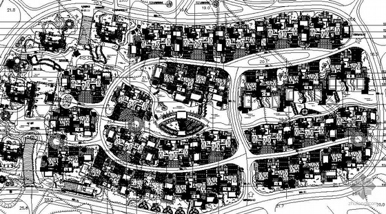 小区道路布置总平图资料下载-南京某小区设计方案总平