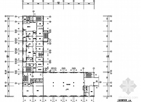 医院建筑供暖系统资料下载-沈阳某医院综合楼采暖通风图