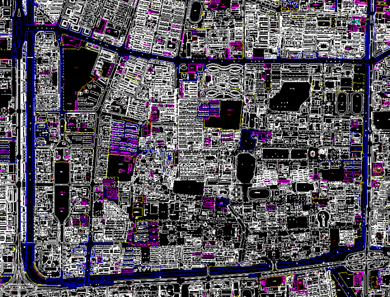 天津市总体CAD现状图（含各区）-天津大学南开大学CAD