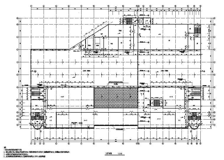 大型商业建筑结构施工图资料下载-大型商场商业建筑设计施工图CAD