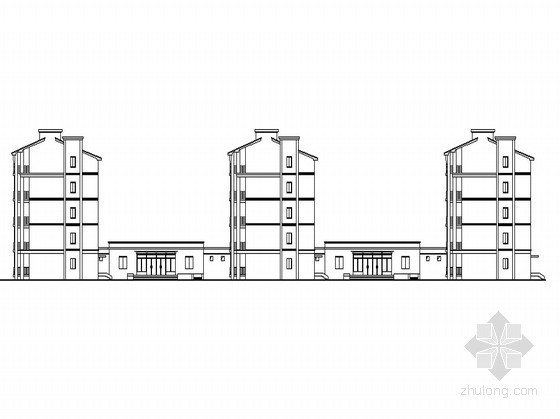 大学学校宿舍资料下载-[宿迁市]某电视大学、广播专业学校新区6号-8号宿舍楼建筑施工图